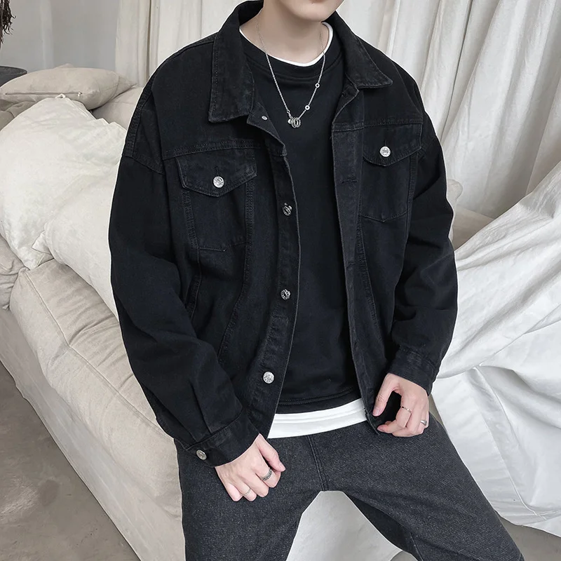 autumn and Ins solid color spring work clothes cowboy coat men's Korean loose fashion brand versatile jacket
autumn and Ins solid color spring work clothes cowboy coat men's Korean loose fashion brand versatile jacket