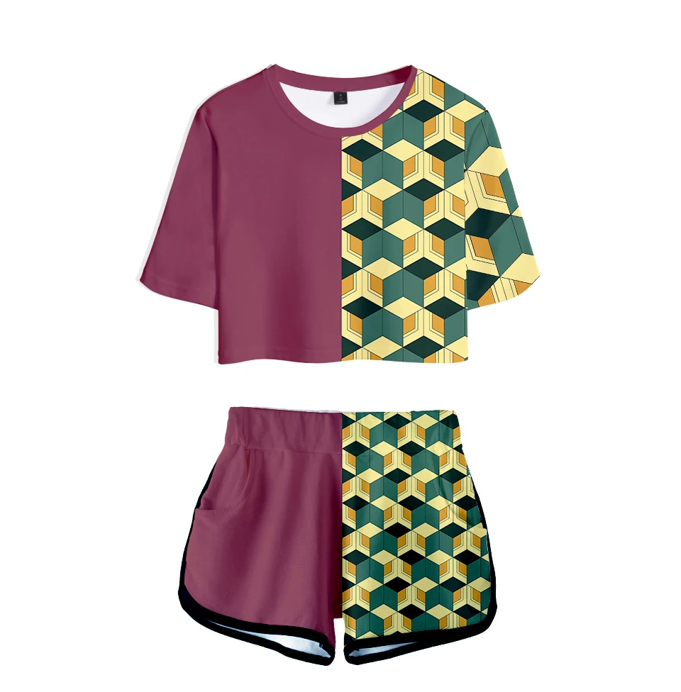 Demon Slayer Cosplay 3D Printed Women Two Piece Set Casual Summer Crop Top+Shorts 2019 Hot Sale Trendy Streetwear Clothes
Demon Slayer Cosplay 3D Printed Women Two Piece Set Casual Summer Crop Top+Shorts 2019 Hot Sale Trendy Streetwear Clothes