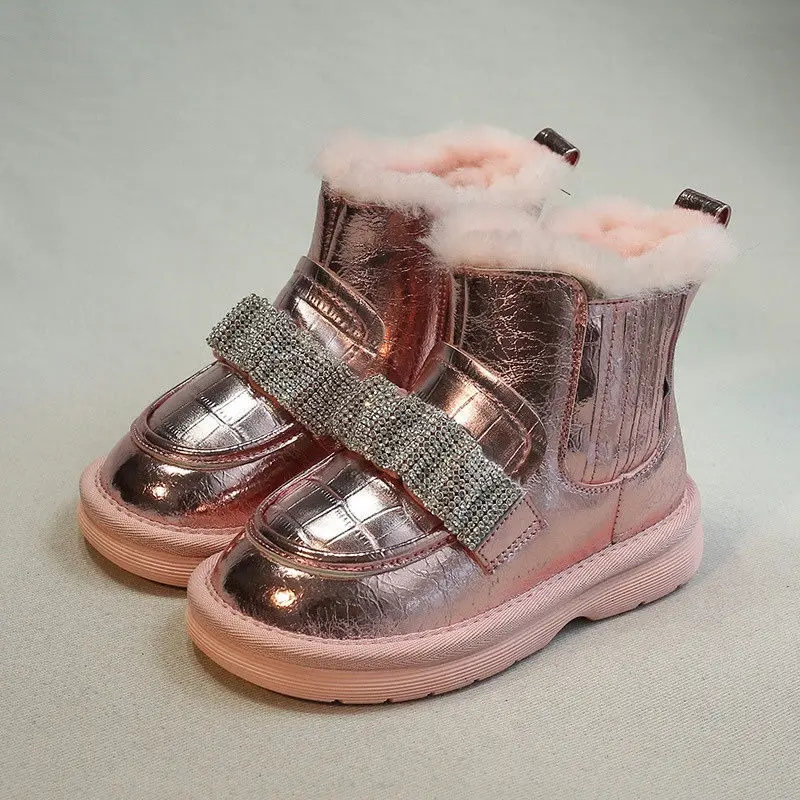 Winter Girls Cotton Boots Thick Plush Snow Boots For Children Girls Fashion Kids Ankle Boots Silver Party Princess Shoe Flat New
Winter Girls Cotton Boots Thick Plush Snow Boots For Children Girls Fashion Kids Ankle Boots Silver Party Princess Shoe Flat New
