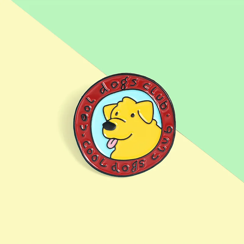 Эмалированные значки на булавке в виде собаки с надписью Cool Dogs | Украшения и