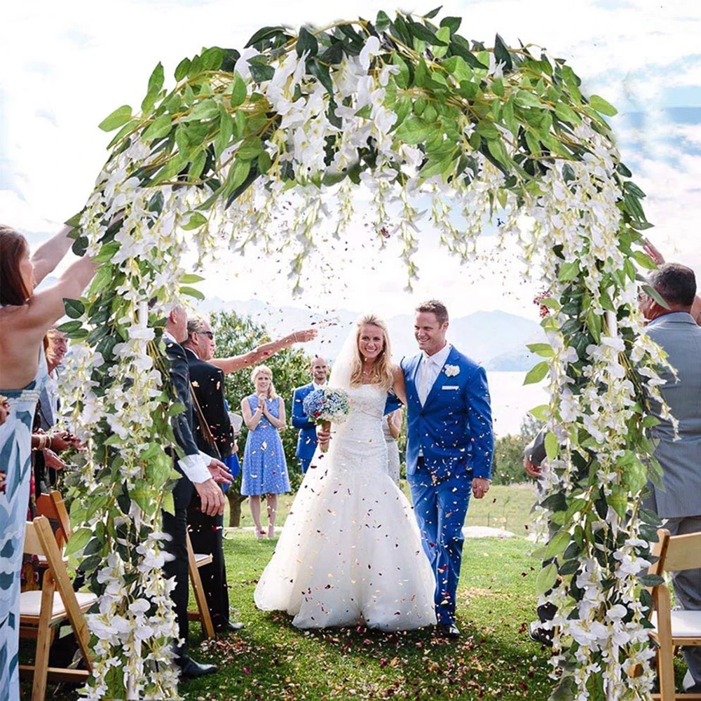 2 M Artificial Wisteria Flower Garland Hanging Rattan Flower Garden Garland Home Party Wedding Decor Hanging Rattan Flower
2 M Artificial Wisteria Flower Garland Hanging Rattan Flower Garden Garland Home Party Wedding Decor Hanging Rattan Flower