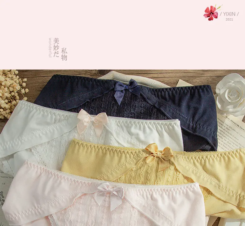 Japanese Sexy Cotton Thong Seamless Panties Lot Women Lingerie Cute Underwear Lolita Panty Bow Underpants Women's Briefs 10pcs
Japanese Sexy Cotton Thong Seamless Panties Lot Women Lingerie Cute Underwear Lolita Panty Bow Underpants Women's Briefs 10pcs