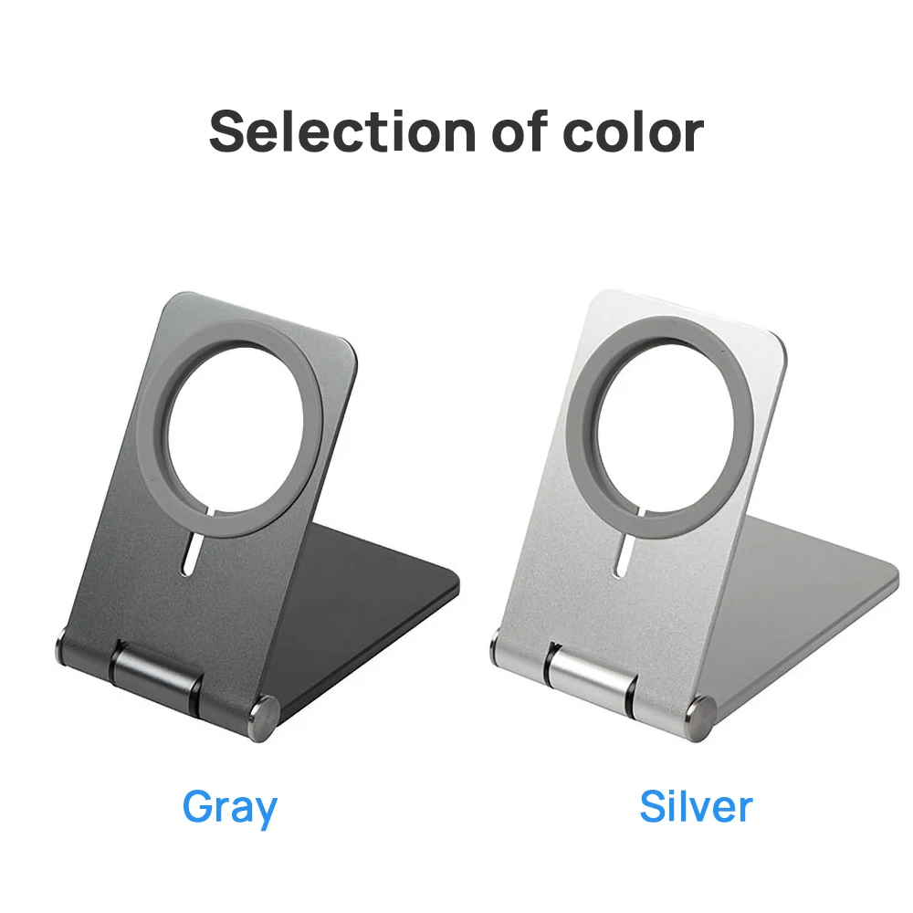 For MagSafe Desktop Stand Pad Folding Metal adjustable Phone Holder For iPhone 12 Pro Max 12 mini 15W Magnetic Wireless Charger
For MagSafe Desktop Stand Pad Folding Metal adjustable Phone Holder For iPhone 12 Pro Max 12 mini 15W Magnetic Wireless Charger