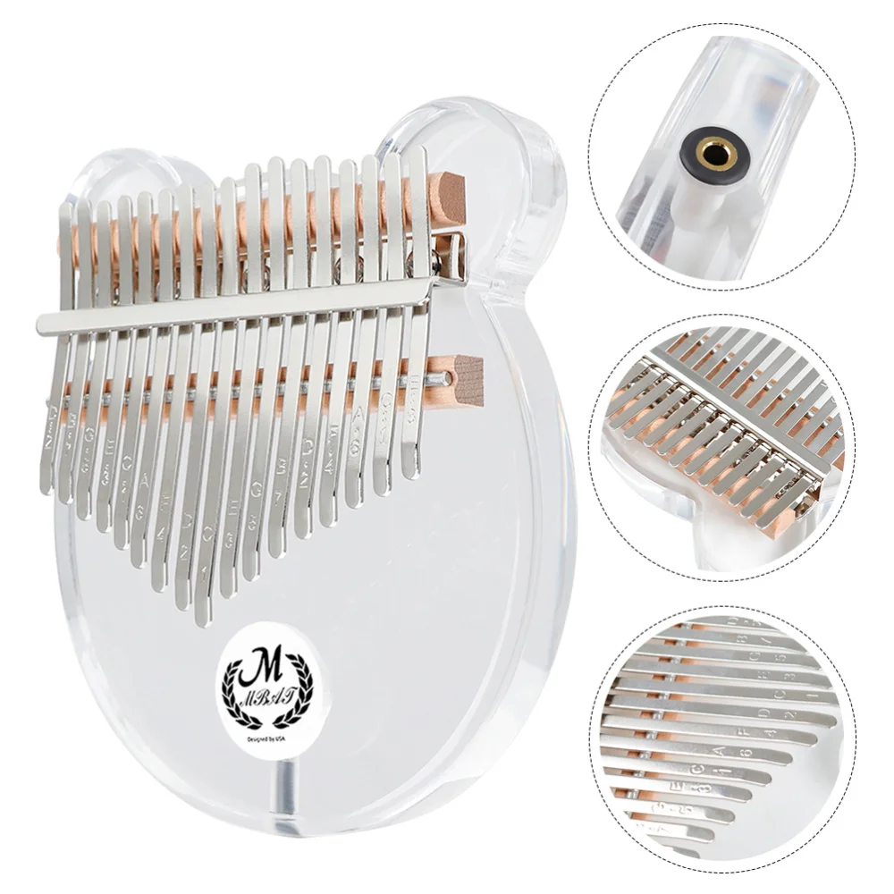 1 Set of Kalimba Piano Thumb Piano Mini Kalimba Acrylic Musical Instrument
1 Set of Kalimba Piano Thumb Piano Mini Kalimba Acrylic Musical Instrument