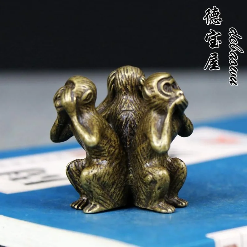 Solid brass three non-monkey ornaments don’t see it don’t listen to it home accessories living room decoration animal figures
Solid brass three non-monkey ornaments don’t see it don’t listen to it home accessories living room decoration animal figures