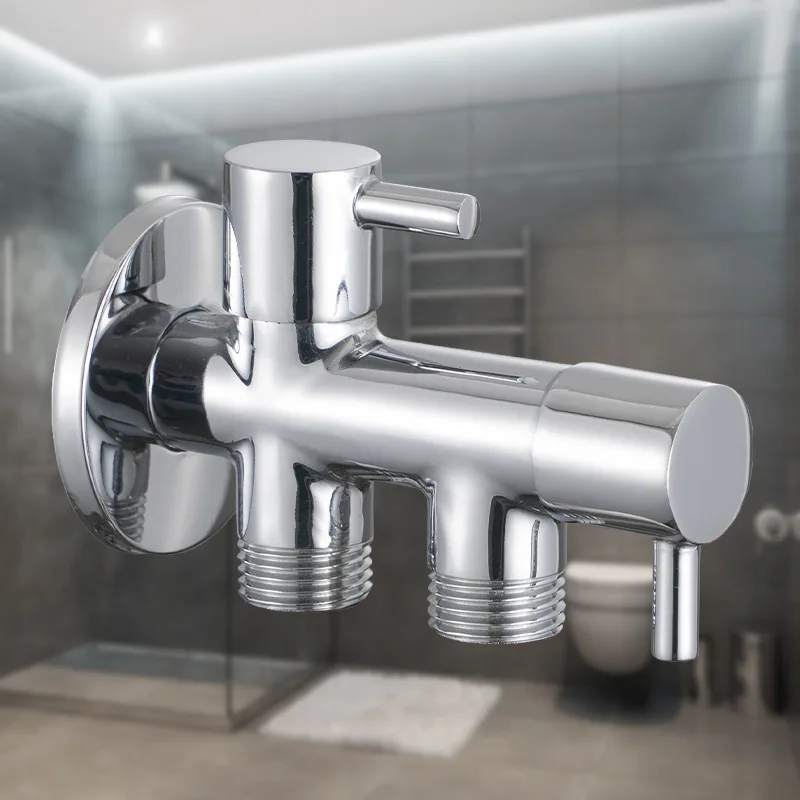 G1/2 Three-way Triangle Valve One Into Two Out Double Water Angle Valves Washing Machine Toilet Stop Multi-function Tap Control
G1/2 Three-way Triangle Valve One Into Two Out Double Water Angle Valves Washing Machine Toilet Stop Multi-function Tap Control