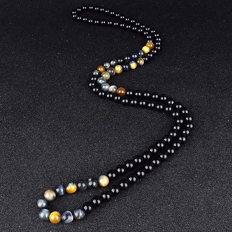 Natural Dream Tiger Eye Beaded Necklaces for Women Fashion Obsidian Necklace Men Natural Onyxs Yoga Prayer Jewelry Collier Homme
Natural Dream Tiger Eye Beaded Necklaces for Women Fashion Obsidian Necklace Men Natural Onyxs Yoga Prayer Jewelry Collier Homme
