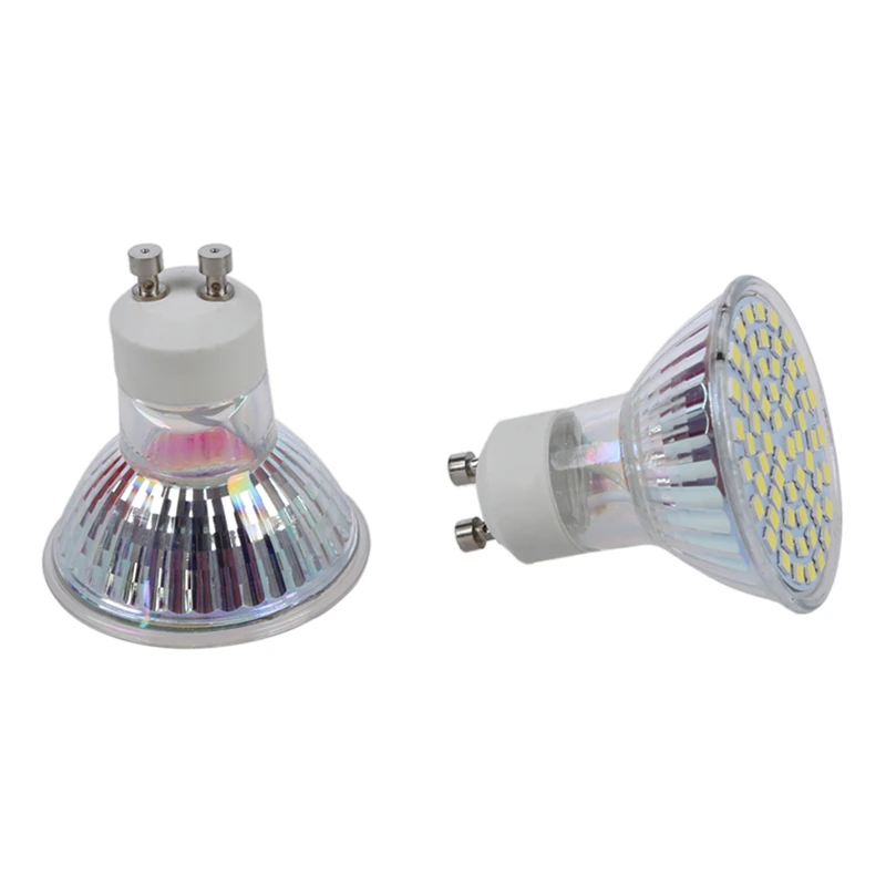 

10X 5W GU10 3528 SMD 60 LED Pure White 6500K Spot Light Light Bulb Lamp 220V New