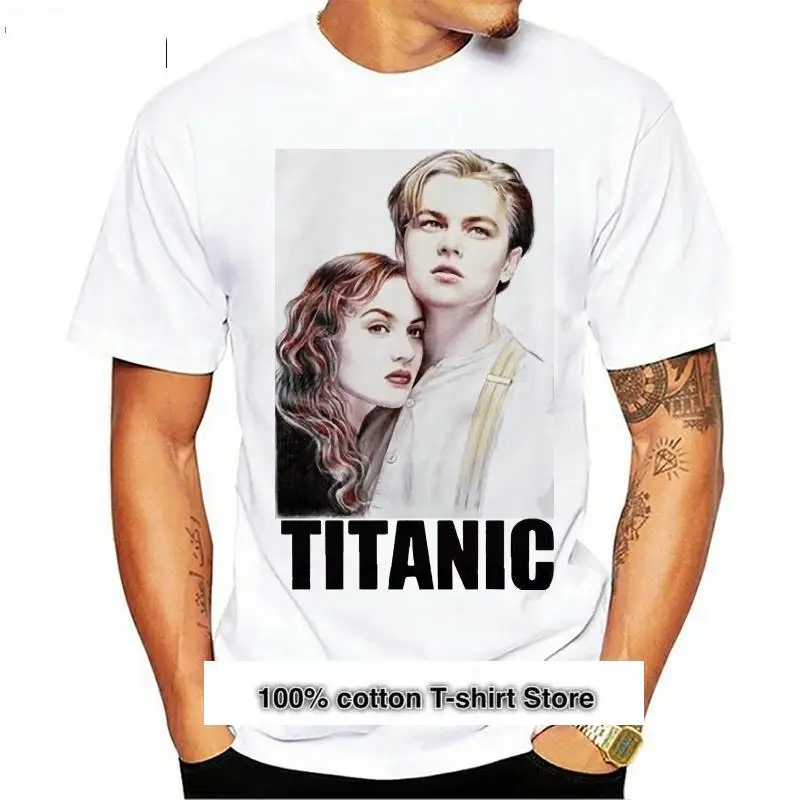 Camiseta de manga corta para hombre y mujer, Camisa de algodón de Leonardo DiCaprio Titanic, 1
Camiseta de manga corta para hombre y mujer, Camisa de algodón de Leonardo DiCaprio Titanic, 1