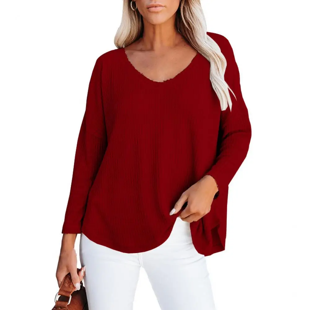 Solid Color Woman tshirts Loose Waffle Tshirt Tops Women Long Sleeve V-neck T-shirt Pullover Top femme t-shirts mujer camisetas
Solid Color Woman tshirts Loose Waffle Tshirt Tops Women Long Sleeve V-neck T-shirt Pullover Top femme t-shirts mujer camisetas