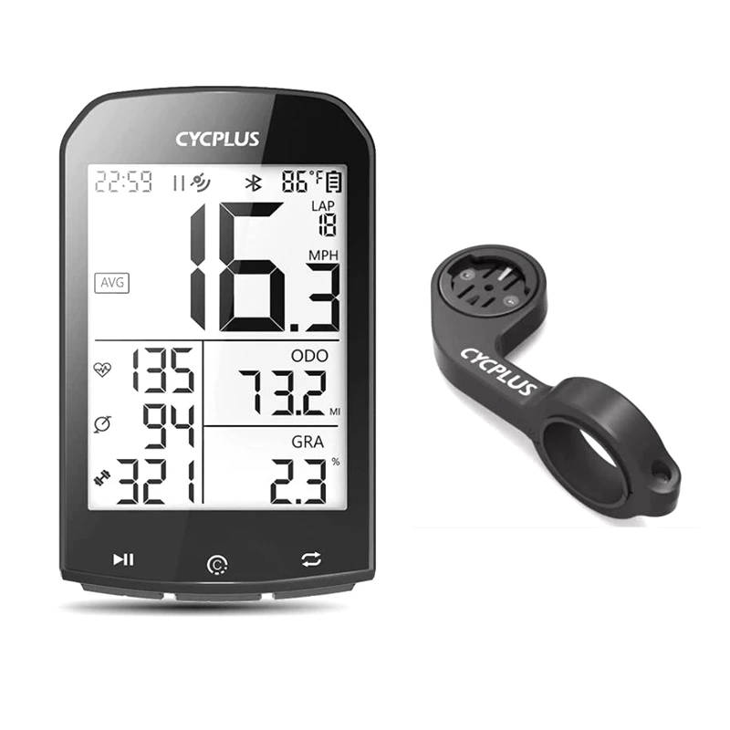 

CYCPLUS M1 Bicycle GPS Computer Cycling Bicycle Speedometer Outdoor Sports Speed Cadence Sensor Odometer,Computer Mount