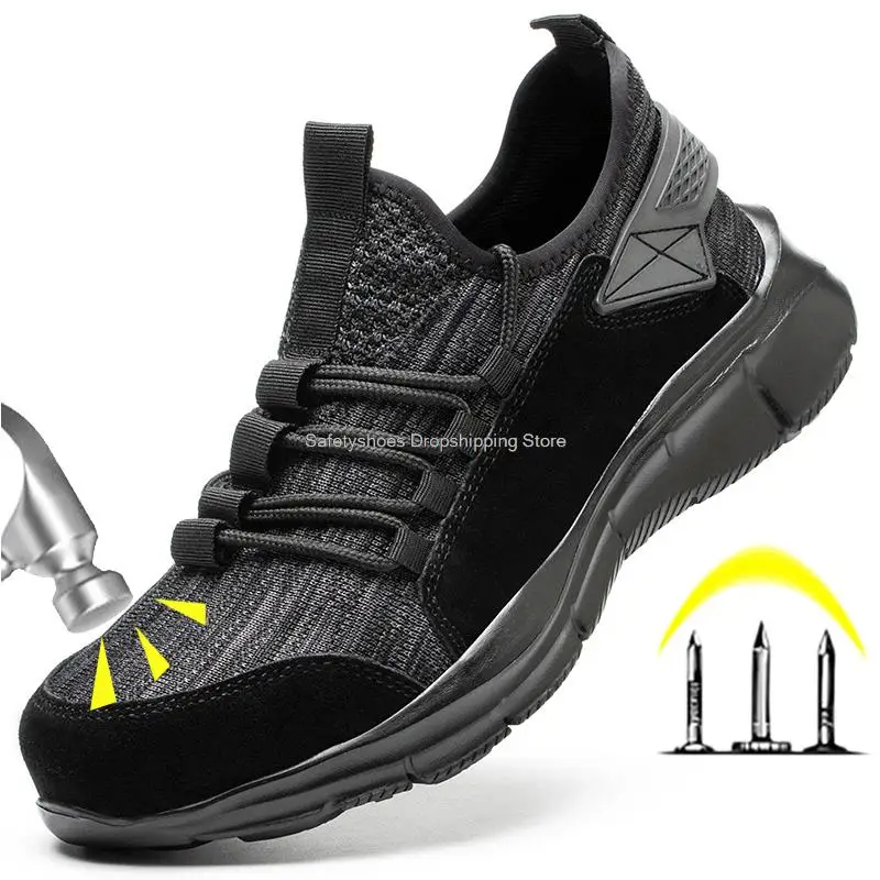 Comforty Men Work Safety Boots Steel Toe Kevlar Puncture Proof Work Sneakers Male Industrial Work Shoes Protective Safety Shoes
Comforty Men Work Safety Boots Steel Toe Kevlar Puncture Proof Work Sneakers Male Industrial Work Shoes Protective Safety Shoes