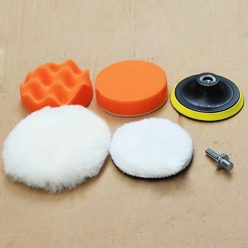 5Pcs 5 Inch Car Polishing Disc Kit Auto Polishing Pad Buffing Waxing Sponge Wool Wheel For Car Polisher Drill Adapter
5Pcs 5 Inch Car Polishing Disc Kit Auto Polishing Pad Buffing Waxing Sponge Wool Wheel For Car Polisher Drill Adapter