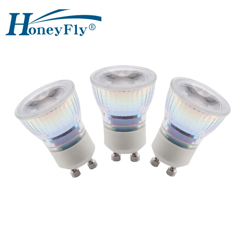 

HoneyFly 5pcs LED MR11 GU10 GU5.3 Spot Lamp 2W /3W(35mm) DC12V AC110V/220V Mini COB Bulb 3000K 4000K 6000K