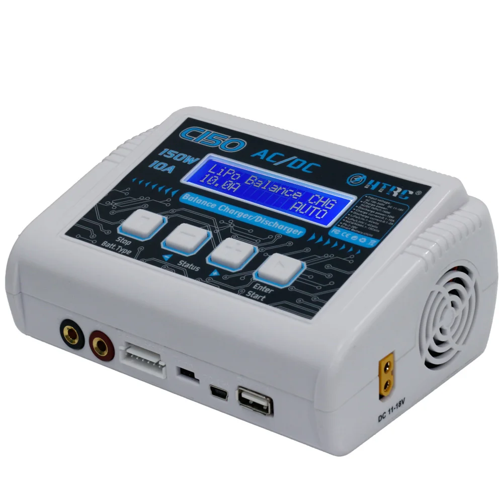 Умное зарядное устройство HTRC C150 150 Вт 10 А | Игрушки и хобби