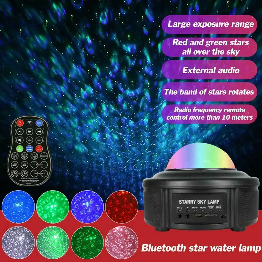 Colorful Projector Starry Sky Night Blueteeth Voice Laser Stage Projector Party Light Romantic Christmas Creative Wedding Gift
Colorful Projector Starry Sky Night Blueteeth Voice Laser Stage Projector Party Light Romantic Christmas Creative Wedding Gift