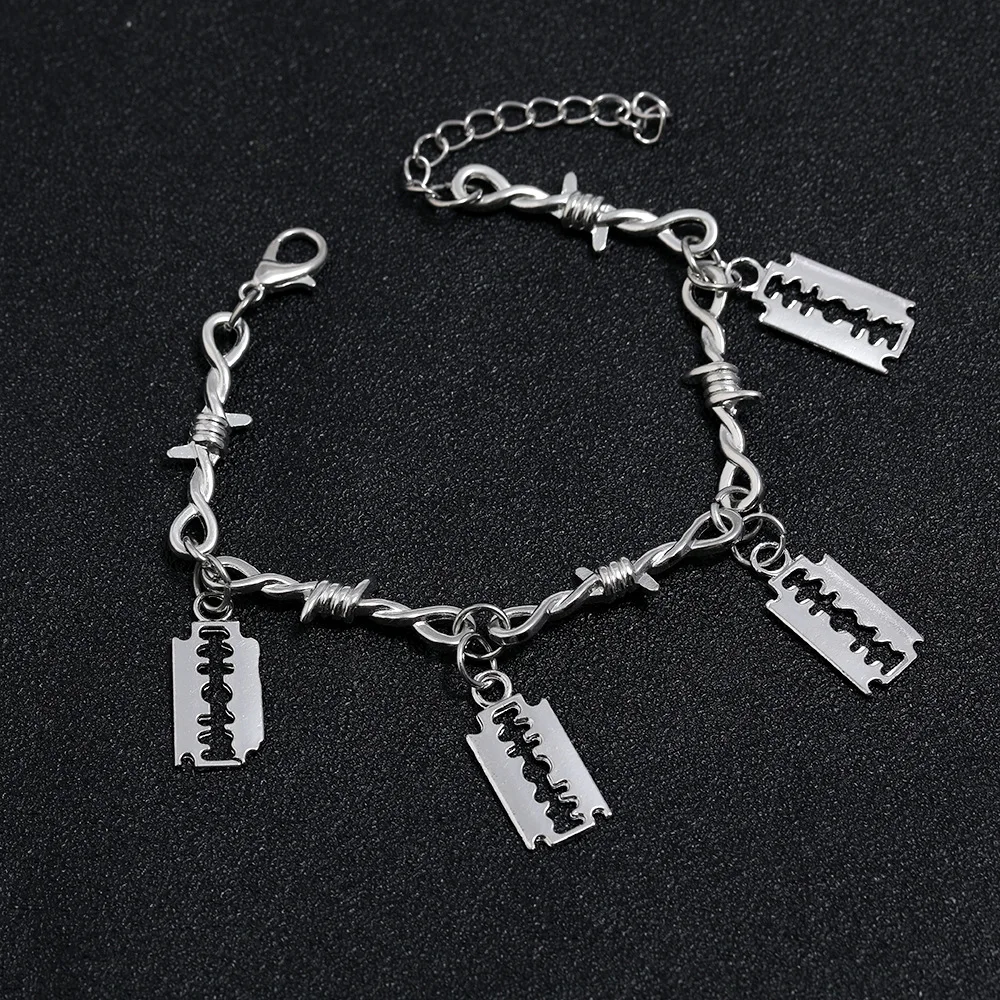 Małe Druciane Brambles Żelazna Unisex Choker Bransoletka Damska Hip Hop Gothic Punk Drut Razor Drut Małe Ciernie Bransoletka Pre
Małe Druciane Brambles Żelazna Unisex Choker Bransoletka Damska Hip Hop Gothic Punk Drut Razor Drut Małe Ciernie Bransoletka Pre