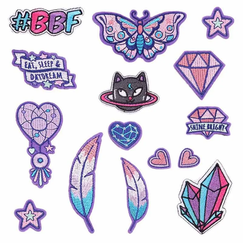 15pcs Purple Diamond Butterfly Iron on Patches Embroidery Applique Patches for Arts Crafts DIY Decor Jeans Jackets Clothing Bags
15pcs Purple Diamond Butterfly Iron on Patches Embroidery Applique Patches for Arts Crafts DIY Decor Jeans Jackets Clothing Bags