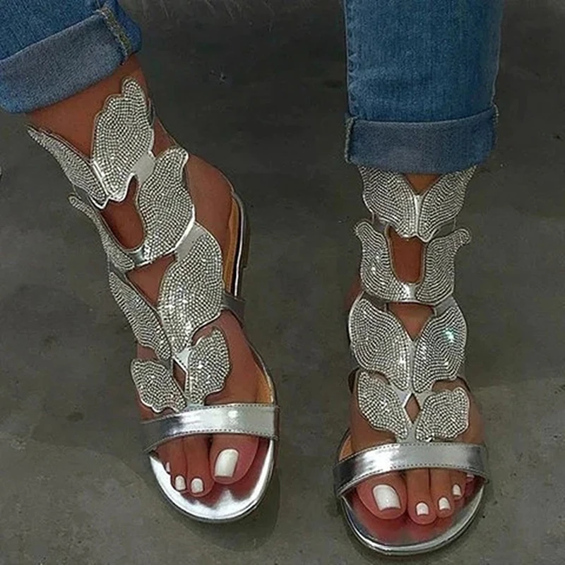 Summer Women's Low-heeled Lightweight Hollow Sandals Butterfly Rhinestone Sandals Fashion Sandals Women Flat Women 2022
Summer Women's Low-heeled Lightweight Hollow Sandals Butterfly Rhinestone Sandals Fashion Sandals Women Flat Women 2022