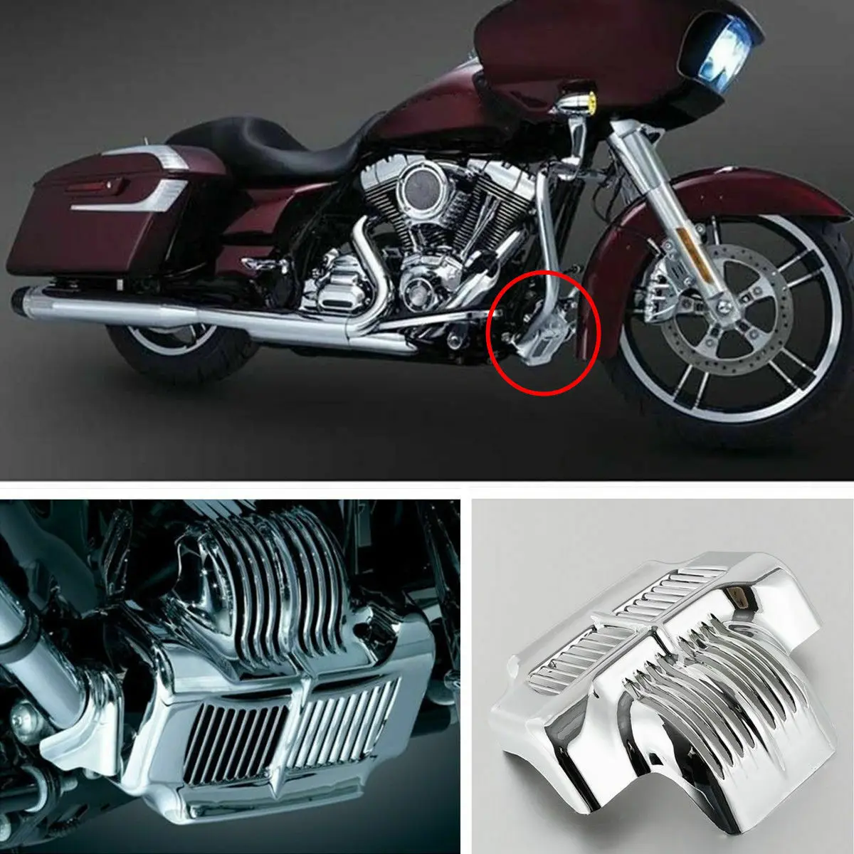 Motorcycle Oil Cooler Cover For Harley Touring Road King Electra Glide Street Glide Trike Road King 2011-2016 2015 2014 2013 12
Motorcycle Oil Cooler Cover For Harley Touring Road King Electra Glide Street Glide Trike Road King 2011-2016 2015 2014 2013 12