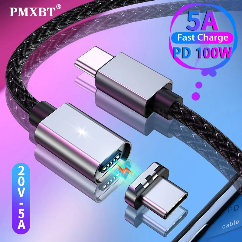 PMXBT 5A Magnetic Type C to USB-C Cable For MacBook Pro Fast Charging 100W PD Magnet USB-C Type-C Cable for Samsung S9 S8 Huawei
PMXBT 5A Magnetic Type C to USB-C Cable For MacBook Pro Fast Charging 100W PD Magnet USB-C Type-C Cable for Samsung S9 S8 Huawei