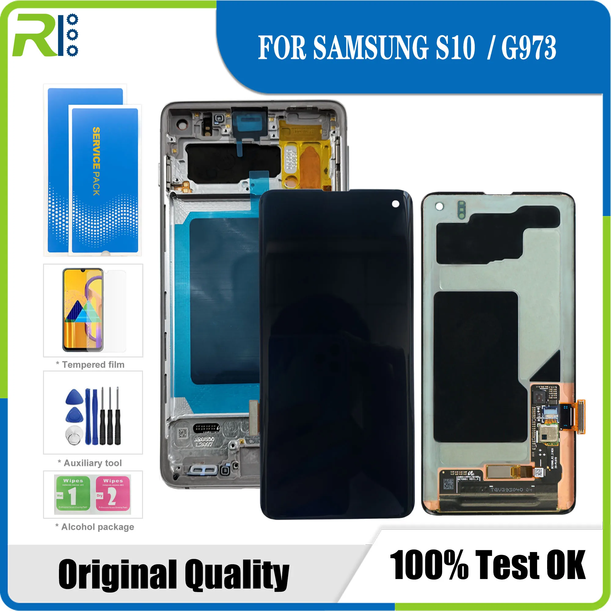 Оригинальный AMOLED G9730 ЖК-дисплей для Samsung Galaxy S10 ЖК-дисплей сенсорный экран с рамкой дигитайзер в сборе S10 G973F ЖК-Ремонт
Оригинальный AMOLED G9730 ЖК-дисплей для Samsung Galaxy S10 ЖК-дисплей сенсорный экран с рамкой дигитайзер в сборе S10 G973F ЖК-Ремонт