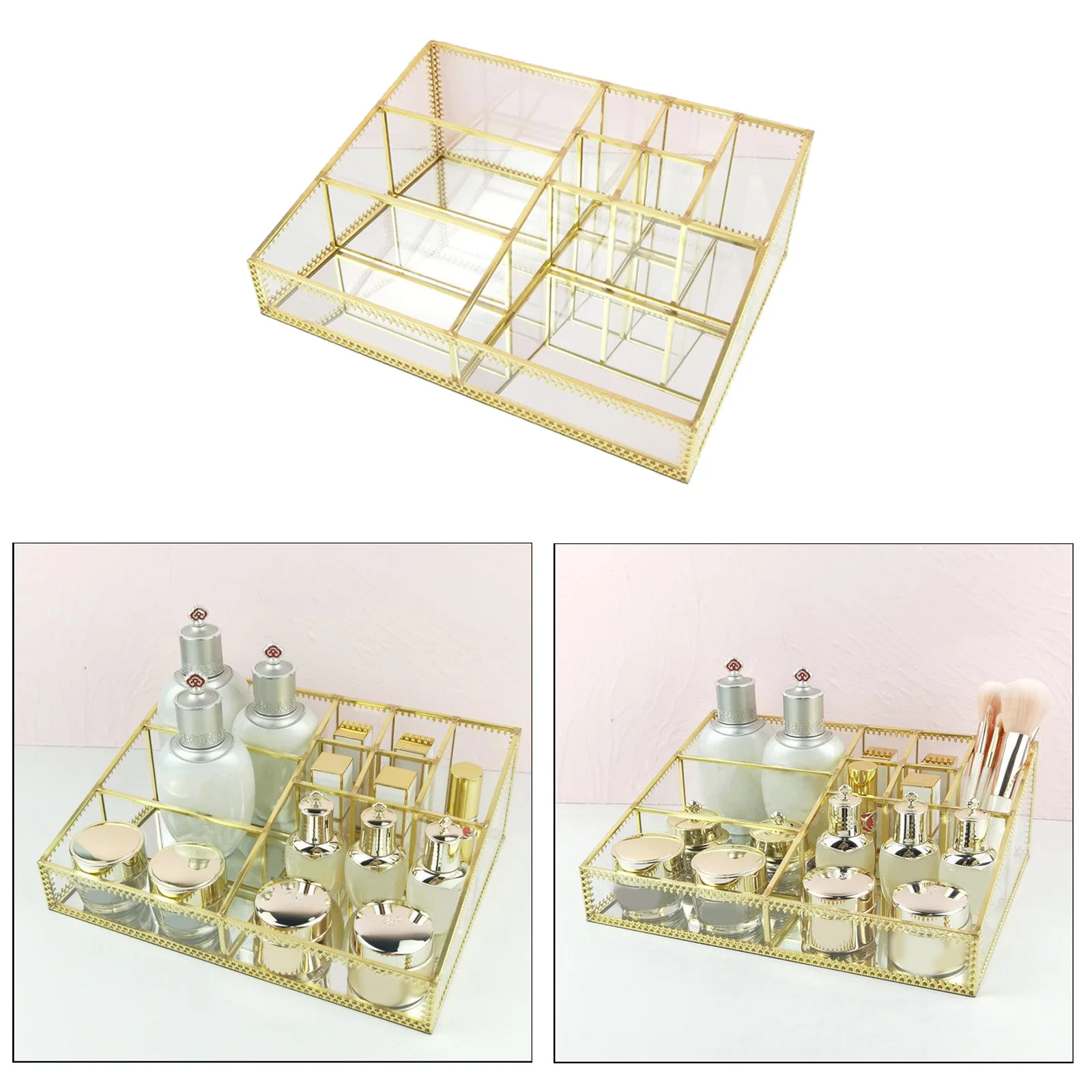 Makeup Organizer Glass Brush Holder Cosmetic Storage Vanity Jewelry Box Decor
Makeup Organizer Glass Brush Holder Cosmetic Storage Vanity Jewelry Box Decor