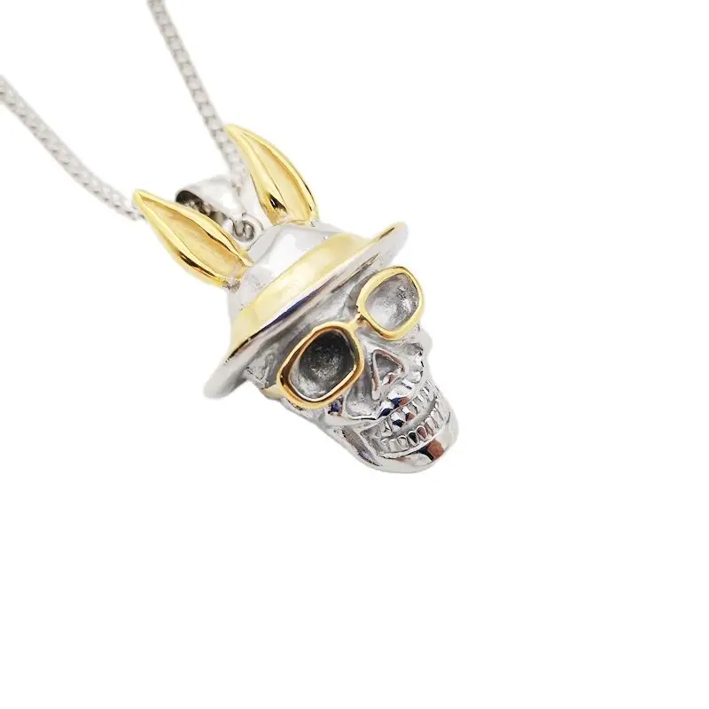 Ожерелье мужское, 2020 AW, 2 тона, из нержавеющей стали, хип-хоп, с кроличьими ушками, черепом
Ожерелье мужское, 2020 AW, 2 тона, из нержавеющей стали, хип-хоп, с кроличьими ушками, черепом