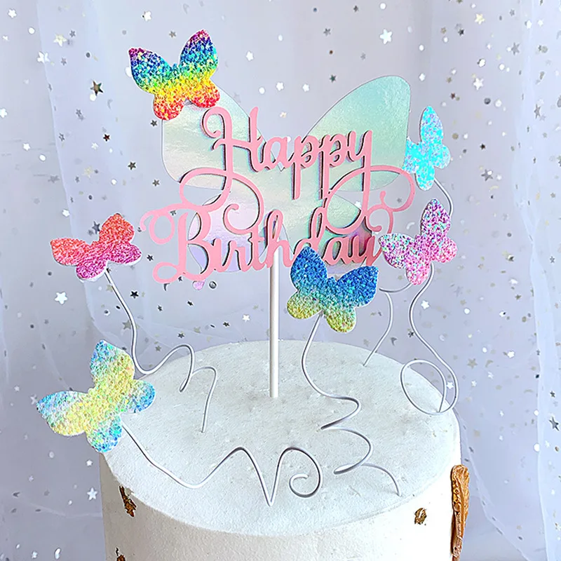 2021 New Colorful Butterfly Happy Birthday Cake Topper Party Dessert Decoration Birthday Party Cake Toppers Gifts Supplies
2021 New Colorful Butterfly Happy Birthday Cake Topper Party Dessert Decoration Birthday Party Cake Toppers Gifts Supplies