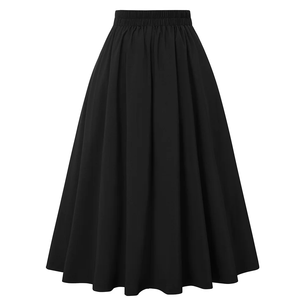 High Waist Summer Pleated Skirts For Women 2020 Fashion Korean Style Casual Big Swing A-Line Long Skirt Female
High Waist Summer Pleated Skirts For Women 2020 Fashion Korean Style Casual Big Swing A-Line Long Skirt Female