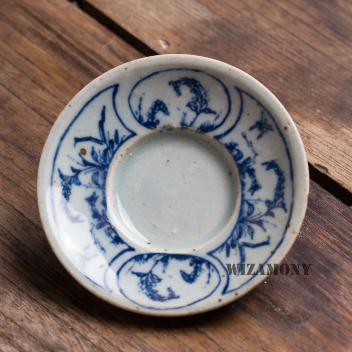 

1PCS WIZAMONY Small Blue and white Gaiwan Chinese Ancient Glaze Jingdezhen Teaset Teapot Bowl for varied tea Porcelain