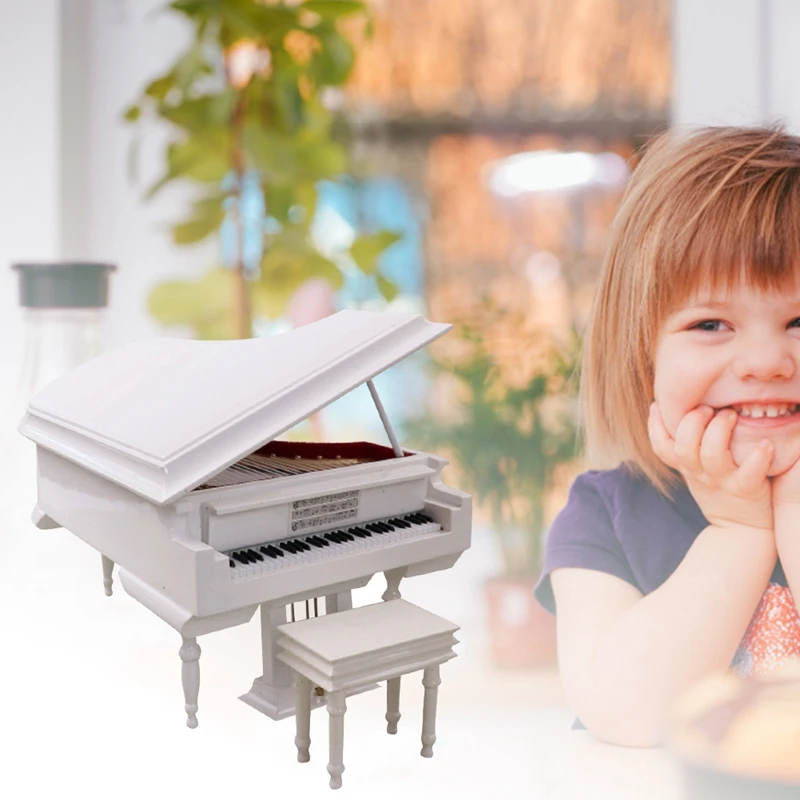 Miniature Grand Piano Model Kit Musical Instrument with Chair,for Home Office Decoration(Black, Without Music)
Miniature Grand Piano Model Kit Musical Instrument with Chair,for Home Office Decoration(Black, Without Music)