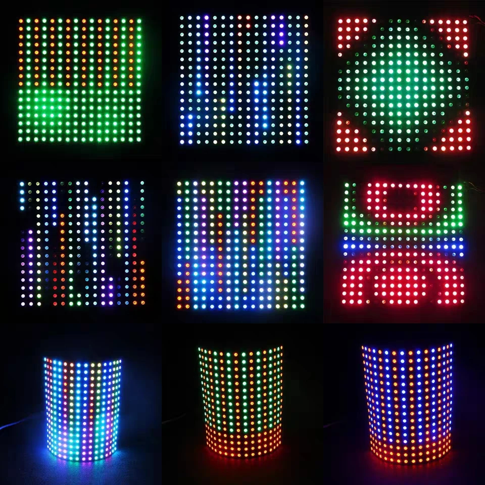 1 pcs/lot DC5V 16x16 Pixel WS2812B LED Digital Flexible Individually addressable Panel light 
1 pcs/lot DC5V 16x16 Pixel WS2812B LED Digital Flexible Individually addressable Panel light