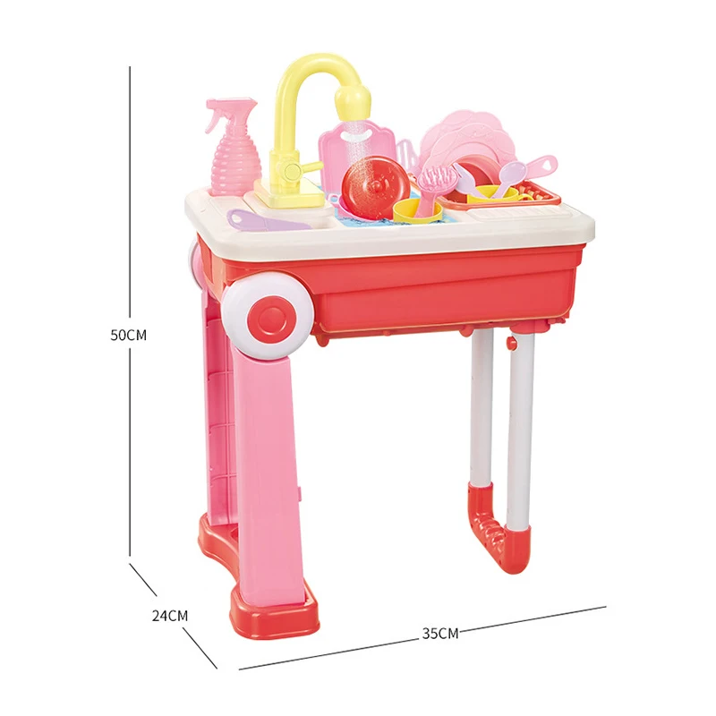 Новый Кухонный Игровой набор для ролевых игр детский мытья посуды