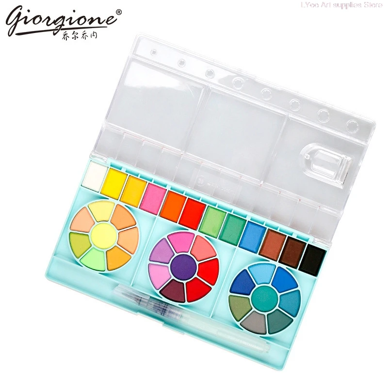 YLOO 36 Colors Solid Watercolor Pigment Paint With Brush Pen Water Color Painting Hand-painted Portable Paint Art Supplies
YLOO 36 Colors Solid Watercolor Pigment Paint With Brush Pen Water Color Painting Hand-painted Portable Paint Art Supplies