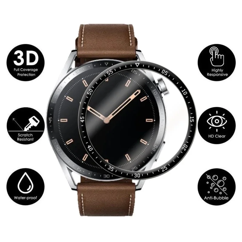 3D пленка для Huawei Watch GT3 46 мм 42 GT2 GT 3 2 Pro Полное покрытие мягкая защита экрана не