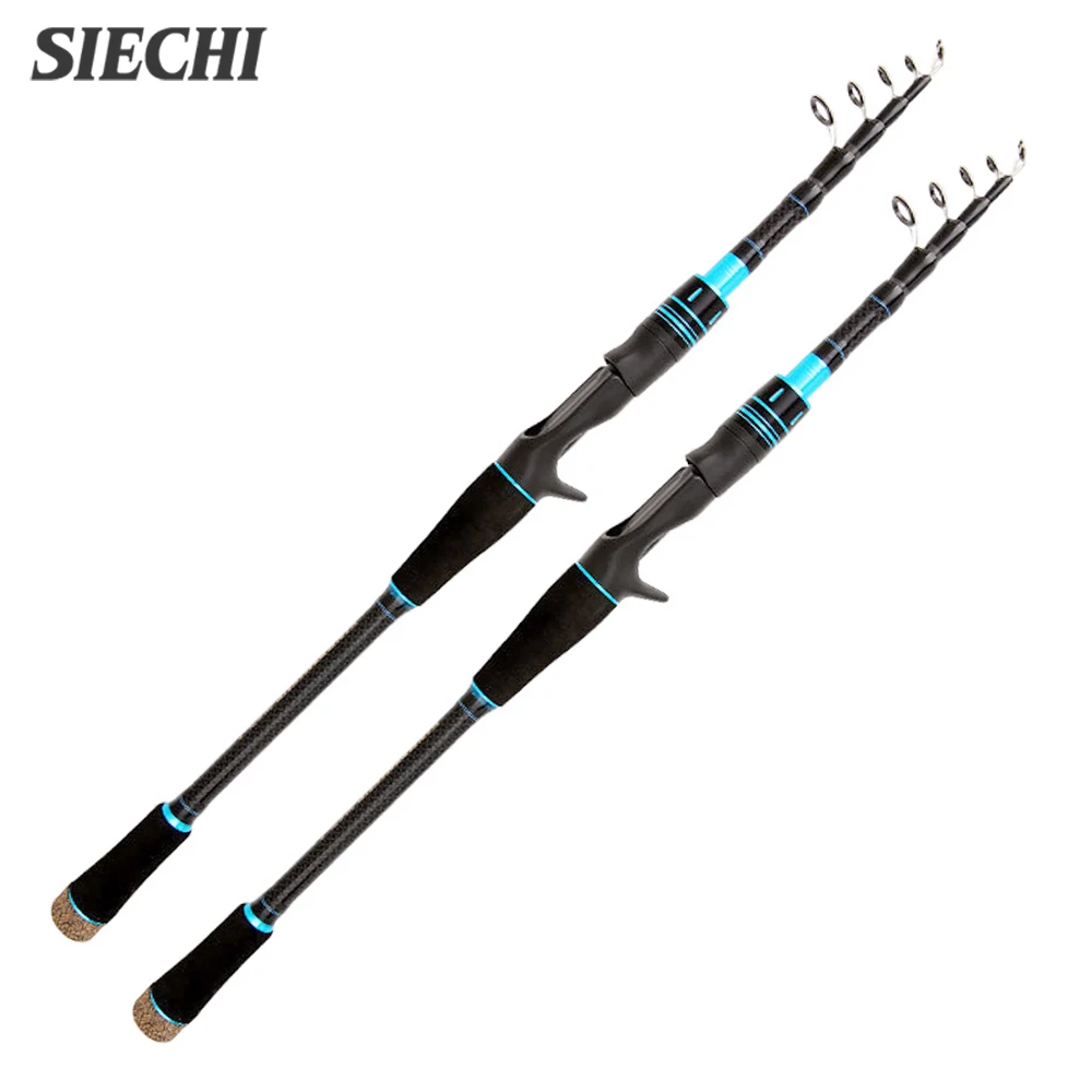 Телескопическое спиннинговое удилище SIECHI, Удочка из Кастина 1,8/2,1/2,4/2,7 углеродного цвета для ловли карпа, дорожные удилища, мощность 15-50 г 
Телескопическое спиннинговое удилище SIECHI, Удочка из Кастина 1,8/2,1/2,4/2,7 углеродного цвета для ловли карпа, дорожные удилища, мощность 15-50 г