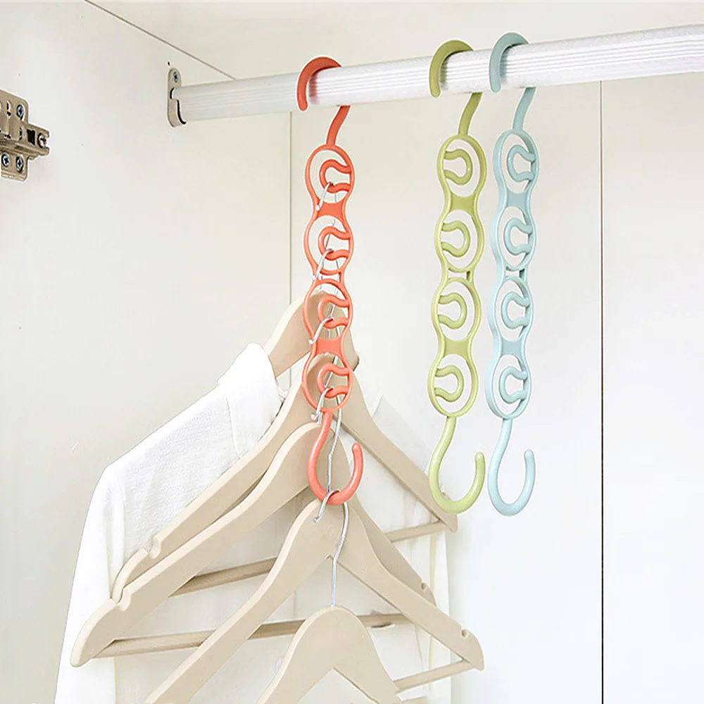 Multifunction Circle Clothes Hanger Drying Rack Plastic Scarf Hangers for clothes Layer Storage Racks Wardrobe | Дом и сад