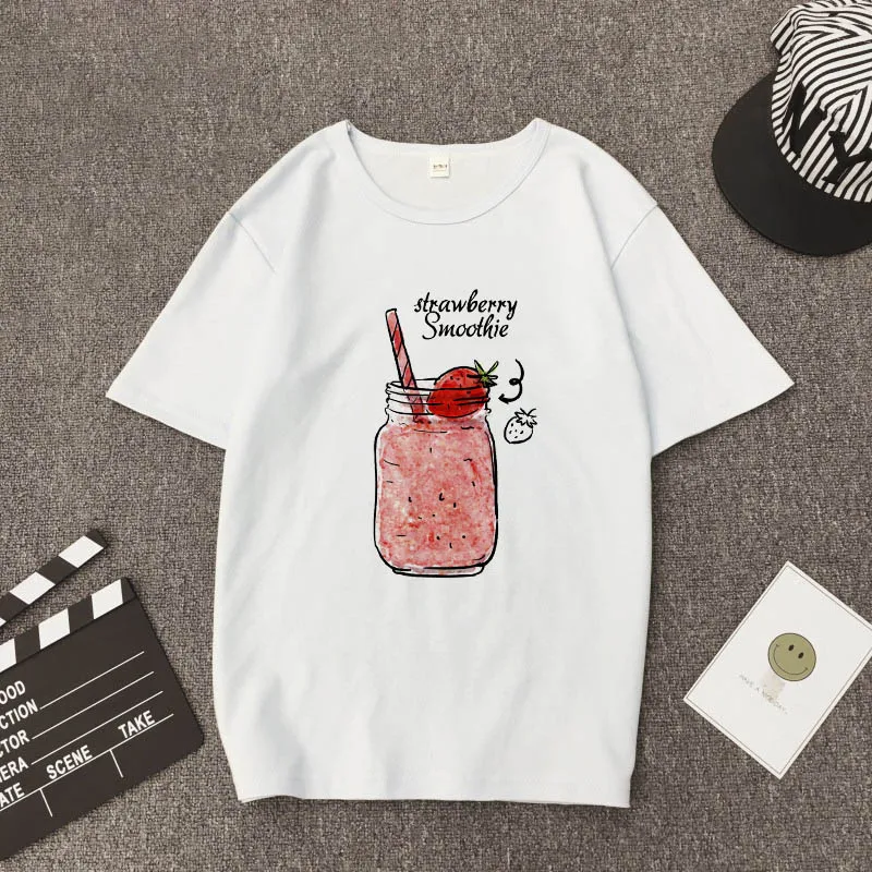 Summer Aesthetic Artoon Peach Juice Kawaii Pink T-shirt Women Harajuku Cute Casual Funny Couple Street loose short sleeves Tops
Summer Aesthetic Artoon Peach Juice Kawaii Pink T-shirt Women Harajuku Cute Casual Funny Couple Street loose short sleeves Tops