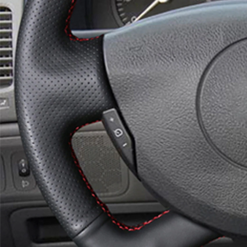 LQTENLEO Black Genuine Leather Car Steering Wheel Cover For Renault Laguna 2001-2007 Vel Satis 2001-2005 Espace 2003-2008 Trafic
LQTENLEO Black Genuine Leather Car Steering Wheel Cover For Renault Laguna 2001-2007 Vel Satis 2001-2005 Espace 2003-2008 Trafic