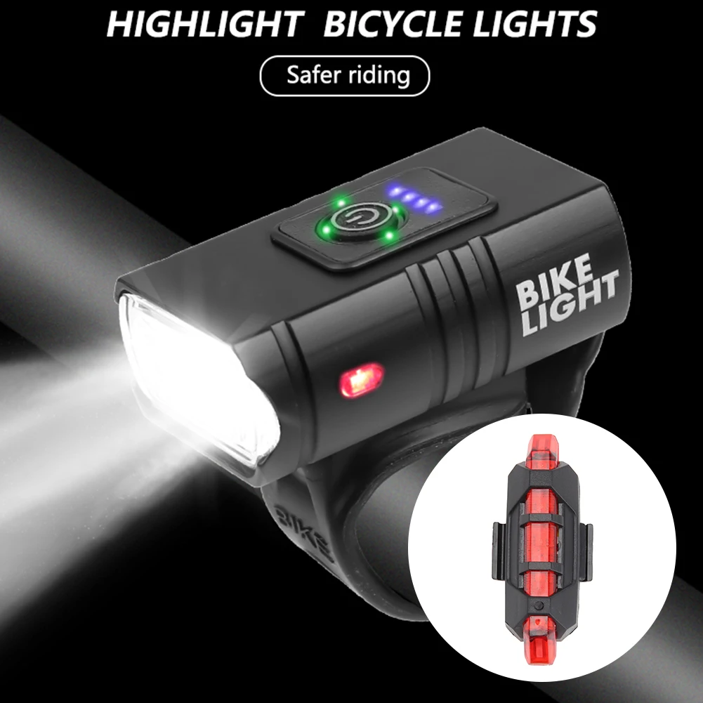 

T6 LED Bicycle Lamp Bike Front Light 6 Modes 10W 800LM USB Rechargeable Front Headlight Flashlight Cycling Equipment