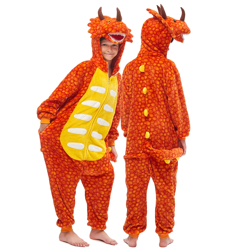 

Kigurumi for Children Sleepwear Onesies Cartoon Cute Dinosaur Homewear Pajama Suit Girl Boy Party Cosplay Jumpsuit Child Costume