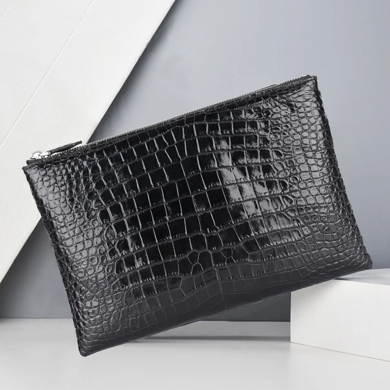 New Design luxury alligator men's designer bag with hand zipper wristlet genuine leather men wallet holographic High-quality
New Design luxury alligator men's designer bag with hand zipper wristlet genuine leather men wallet holographic High-quality