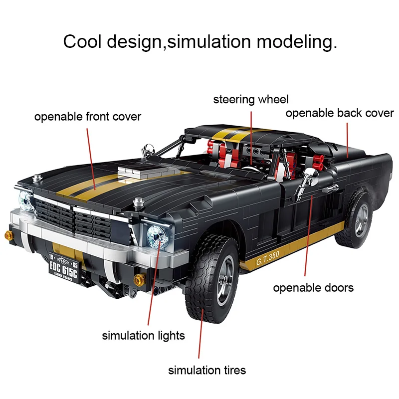 high-tech City Mustanged Super Racing Sports Vehicle building blocks Speed Racer Muscle Car Bricks Children Toys Birthday Gifts
high-tech City Mustanged Super Racing Sports Vehicle building blocks Speed Racer Muscle Car Bricks Children Toys Birthday Gifts