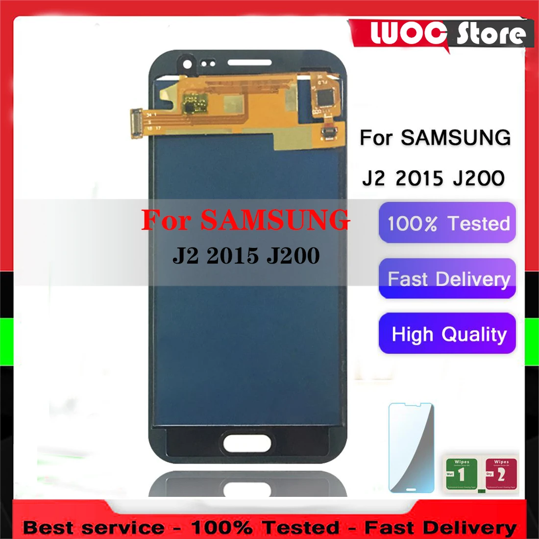 High Quality Super LCD Display Touch Screen Digitizer Assembly Replacement For Samsung Galaxy J2 2015 J200 J200F J200Y J200H
High Quality Super LCD Display Touch Screen Digitizer Assembly Replacement For Samsung Galaxy J2 2015 J200 J200F J200Y J200H
