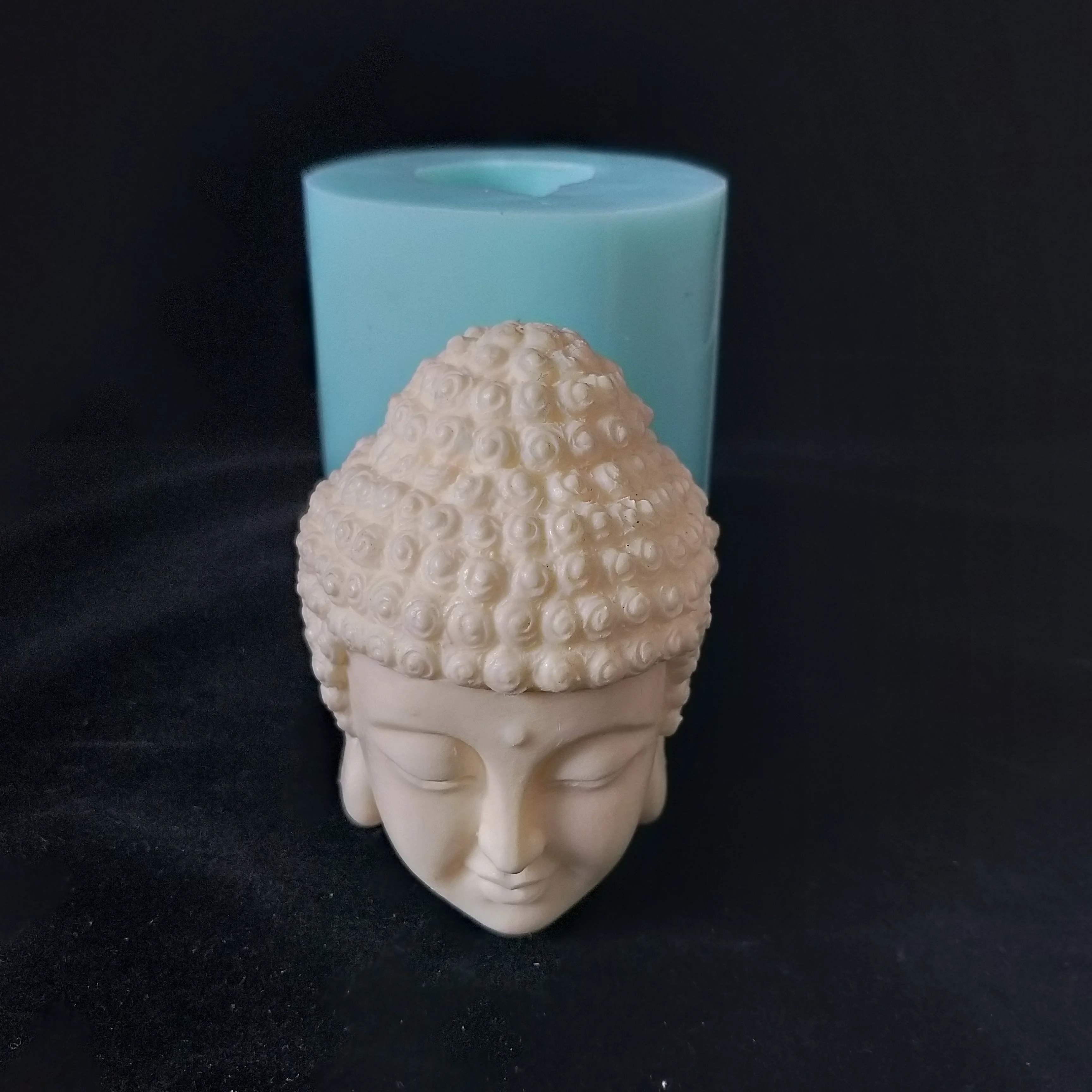 3D форма для свечей в виде головы Будды силиконовая сделай сам смолы ручной работы