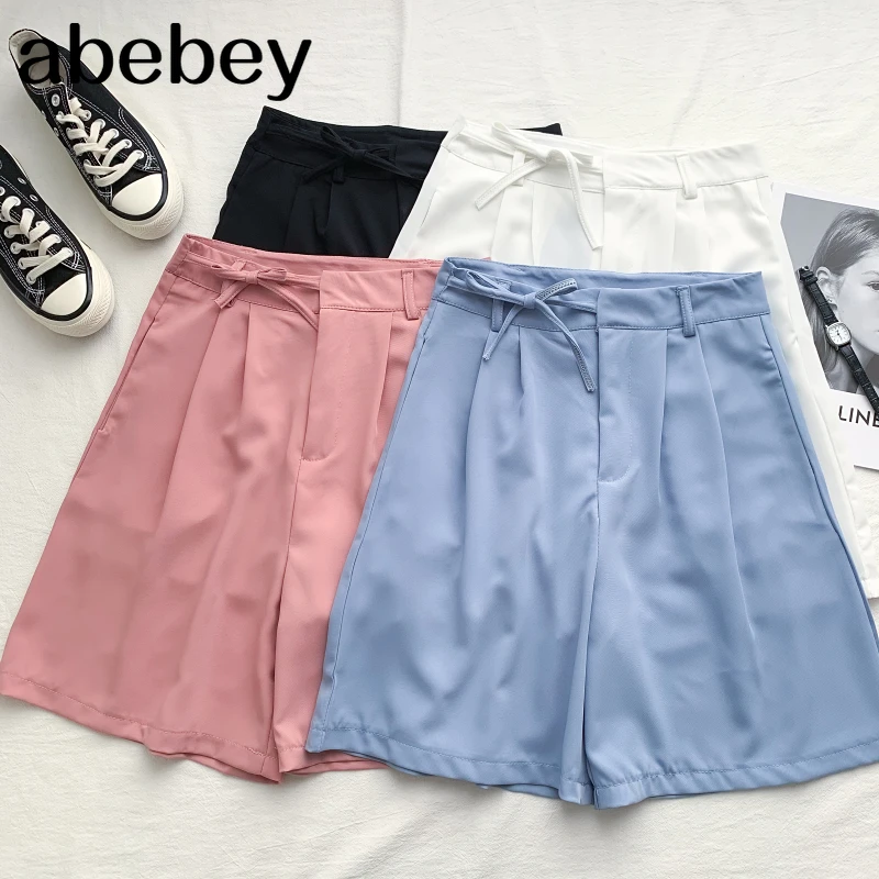 2021 New Summer Fashion All-match solid Shorts lace up bow high waist slim suit Shorts casual wide leg Shorts
2021 New Summer Fashion All-match solid Shorts lace up bow high waist slim suit Shorts casual wide leg Shorts