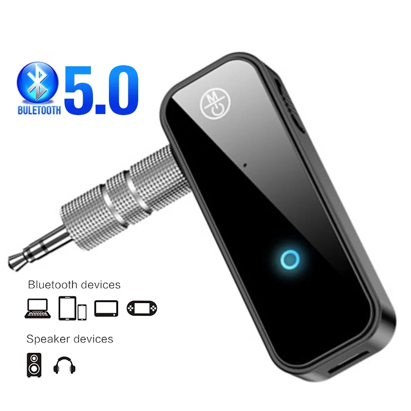 Bluetooth 5.0 Transmitter Receiver 2 in 1 Jack Wireless Adapter 3.5mm Audio AUX Adapter In Car Audio Dongle with Mic
Bluetooth 5.0 Transmitter Receiver 2 in 1 Jack Wireless Adapter 3.5mm Audio AUX Adapter In Car Audio Dongle with Mic
