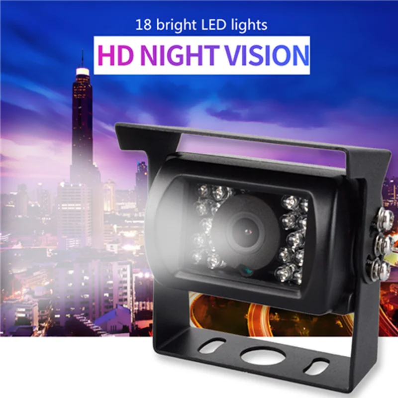 Truck Backup Camera Heavy Duty 18 LED IR Night Vision Waterproof Vehicle Rear View Camera 12V 24V Bus Truck Motorhome Vehicle
Truck Backup Camera Heavy Duty 18 LED IR Night Vision Waterproof Vehicle Rear View Camera 12V 24V Bus Truck Motorhome Vehicle