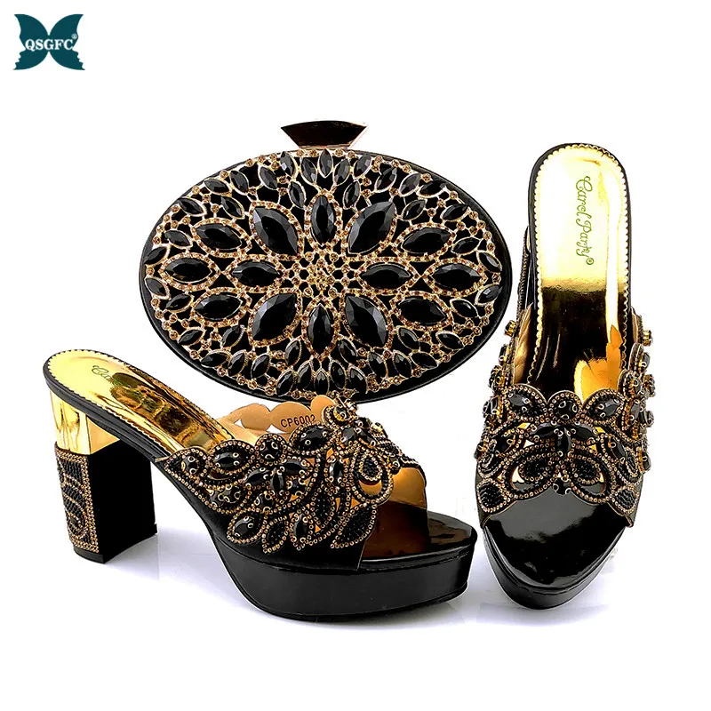 New Arrival Black Color African Shoe and Bag Set for Party In Women Ladies Shoe and Bag Italian Matching Shoes and Bag Set
New Arrival Black Color African Shoe and Bag Set for Party In Women Ladies Shoe and Bag Italian Matching Shoes and Bag Set